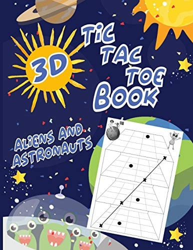 3D Tic Tac Toe Noughts and Crosses Strategic Game Book For Clever Kids