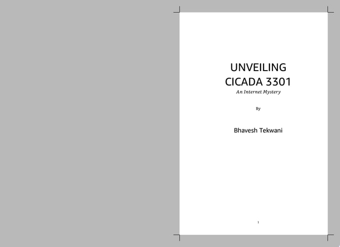 Unveiling Cicada 3301: An Internet Mystery