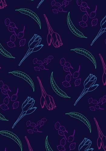 Floral Pattern Adult Coloring Notebook