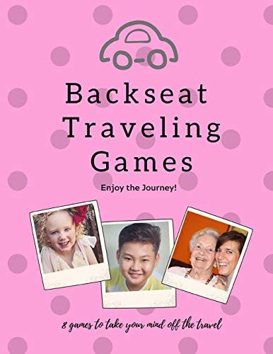 Backseat Traveling Games Pink Cars Family Children Grandparents Travel Fun Activities
