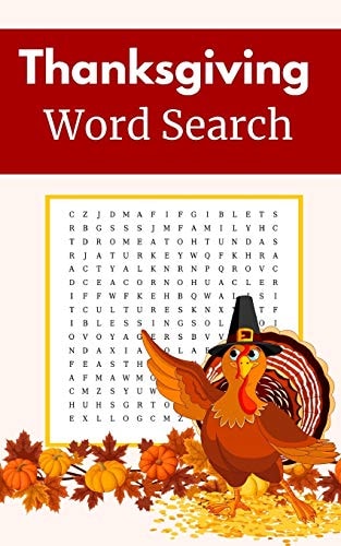 Thanksgiving Word Search Puzzle Book for Adults and Teens with Solutions
