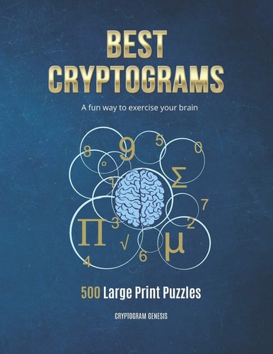 Best Cryptograms Cryptograms Puzzle, Cryptoquote Puzzles, Cryptograms Books, Cryptograms Puzzle Books