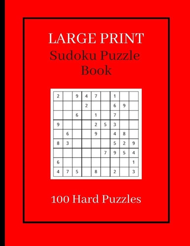 Sudoku Puzzle Book 100 Hard Sudoku Book Gift: a Fun Hard Sudoku Puzzle Book (Can You Solve Them).