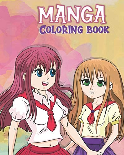 Manga Coloring Book Fun Female And Male Characters to Color