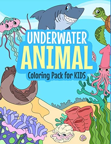 Underwater Animal Coloring Pack for Kids