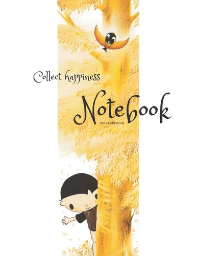 Collect Happiness Notebook for Handwriting ( Volume 13)(8.5*11) (100 Pages) Collect Happiness and Make the World a Better Place.