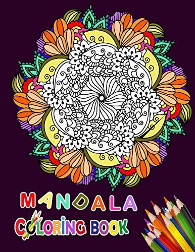 Mandala Coloring Book Flower Mandala Coloring Book For Adult Relaxation-Coloring Pages For Meditation And Happiness-Vol 1