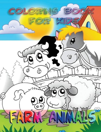 Coloring Book for Kids Farm Animals