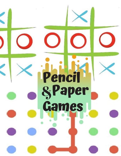 Paper & Pencil Games Paper & Pencil Games: 2 Player Activity Book, Blue - Tic-Tac-Toe, Dots and Boxes - Noughts And Crosses (X and O) -- Fun Activities for Family Time
