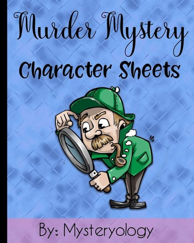 Murder Mystery Character Sheets Mystery Solving Game Sheets to Solve Mysteries at Murder Mystery Dinner Parties