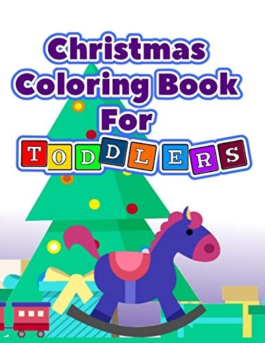 Christmas Coloring Book For Toddlers Kids Activity Santa Claus Stocking Stuffer Gift
