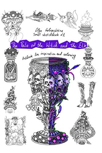 The Tale of the Witch and the Elk Artbook for Inspiration and Coloring