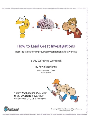 How to Lead Great Investigations Best Practices for Improving Investigation Effectiveness