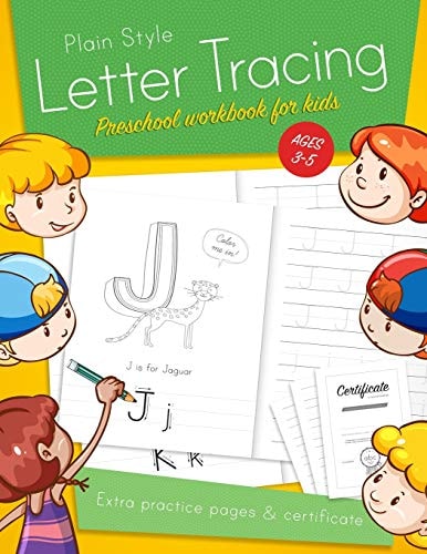 Letter Tracing Preschool Workbook for Kids Ages 3-5 Learn to Write Activity Workbooks, Abc Alphabet Writing Paper Lines. Kindergarten Preschoolers Handwriting Practice. Ideal Learning for 3-5 Year Olds.