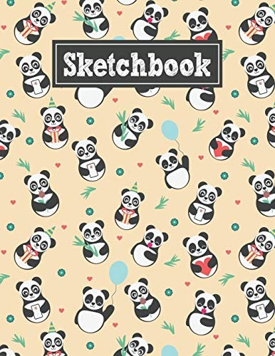 Sketchbook 8. 5 X 11 Notebook for Creative Drawing and Sketching Activities with Unique Panda Themed Cover Design