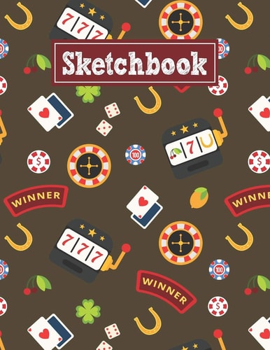 Sketchbook 8. 5 X 11 Notebook for Creative Drawing and Sketching Activities with Las Vegas Games Themed Cover Design