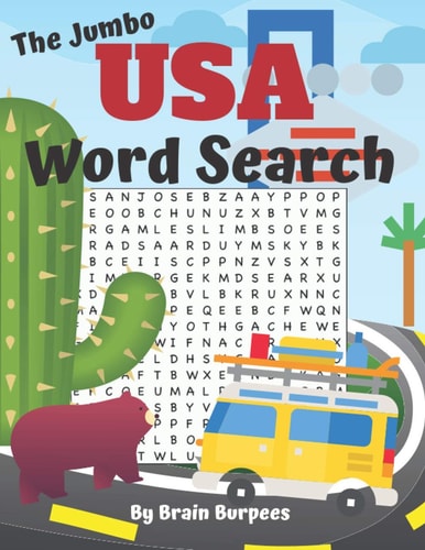 The Jumbo USA Word Search Tour the United States with 50 Word Search Puzzles and Fun State Facts