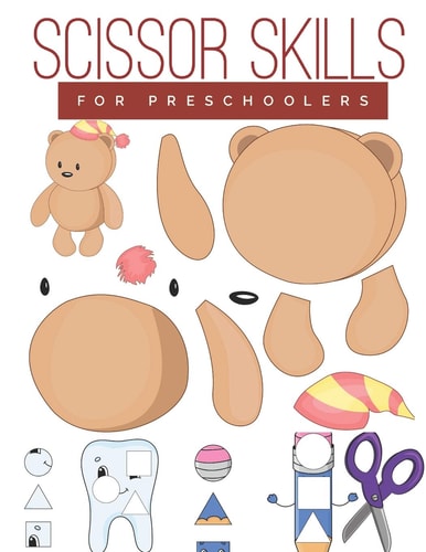 Scissor Skills for Preschoolers Cutting Practice Worksheets for Preschoolers to Kindergarteners, Cut and Paste Activity Book Ages 3-5 with 100 Pages.