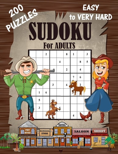 Sudoku Puzzles Easy to Very Hard : Sudoku for Adults 200 Puzzles (LARGE PRINT)