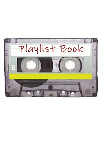 Playlist Book Mixtape Song List Book for DJs, Musicians, and Music Lovers (White)