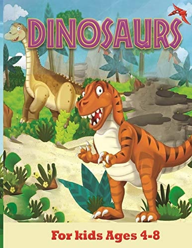 Dinosaurs Cute Dinosaurs Coloring Book for Kids Ages 4-8,Boys Or Girls with Beautiful and Charming Scenes