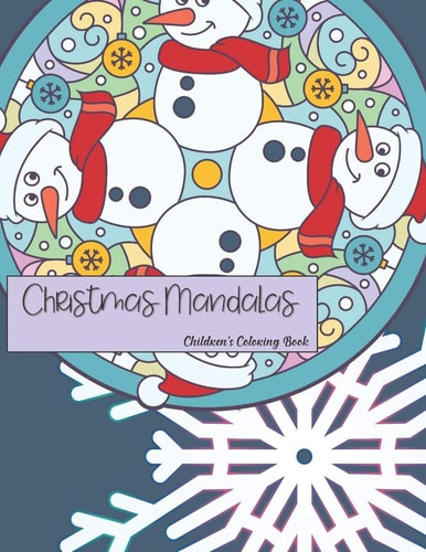 Christmas Mandalas Children's Coloring Book