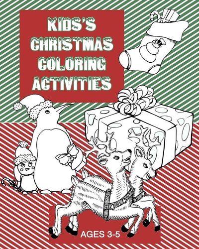 Kids Christmas Coloring Activities Ages 3-5 Color, Draw, and Write a Letter to Santa