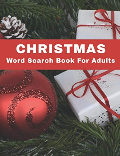 Christmas Word Search Book For Adults Large Print Fun Holiday Spirit Puzzle Book With Solutions