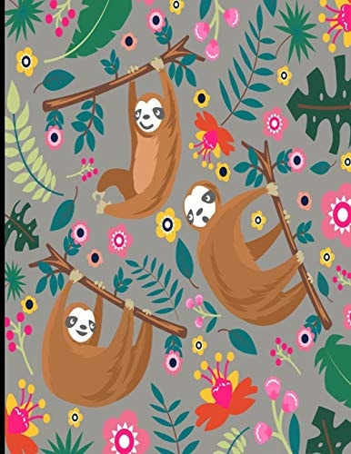 Arianna Gray Sloth Sketch Book, 366 Pages Sketch Pad, Sloth Sketchbook, Cute Sloth Cover Drawing Book