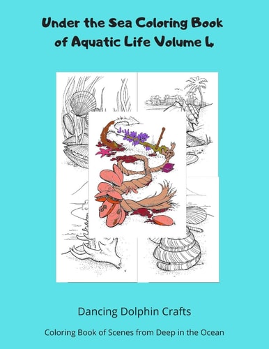 Under the Sea Coloring Book of Aquatic Life Volume 4 Coloring Book of Scenes from Deep in the Ocean