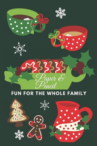 Paper & Pencil Fun for the Whole Family 2 Players Activity Book, 7 Different Paper and Pencil Games, Perfect Gift for Kids, Teens and Students!