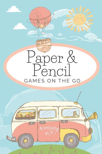 Paper & Pencil Games on the Go 2 Players Activity Book, 7 Different Paper and Pencil Games, Perfect Gift for Kids, Teens and Students!