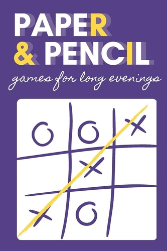 Paper & Pencil Games for Long Evenings 2 Players Activity Book, 7 Different Paper and Pencil Games, Perfect Gift for Kids, Teens and Students!