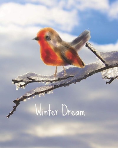 Winter Dream Hexagon Paper