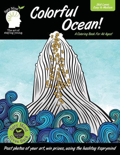 Colorful Ocean-A Coloring Book For All Ages A Coloring Book for People of All Ages-a Vibrant Mix of Easy to Medium Coloring Pages