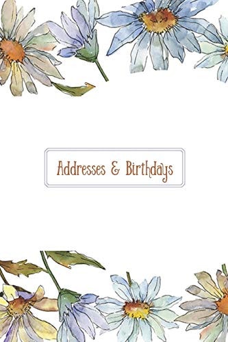 Addresses & Birthdays Watercolor Chamomile Flowers