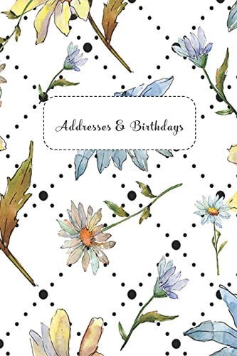 Addresses & Birthdays Watercolor Flower Trellis
