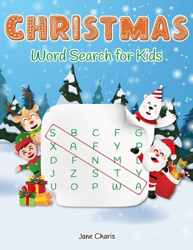 Christmas Word Search for Kids 52 Christmas Puzzles, Best Holiday Gift Ideas for Every Boys and Girls