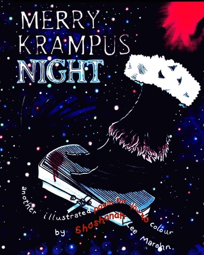 Merry Krampus Night Another Illustrated Poem for You to Colour