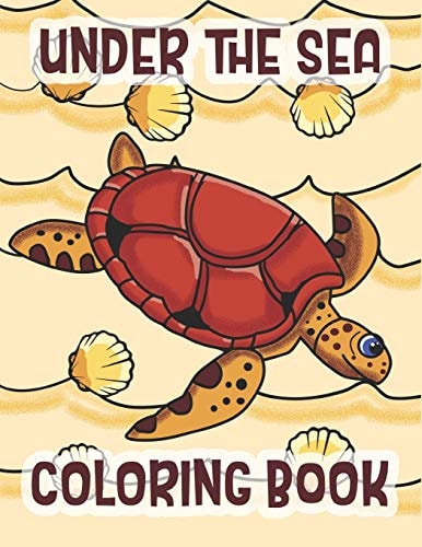 Under The Sea Coloring Book Marine Life Animals Of The Deep Ocean and Tropics