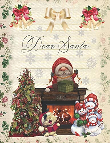 Dear Santa Full Color Santa ́s Wish List with Answer and Appreciation Sheet Keep a Beautiful Memory of Your Children Forever