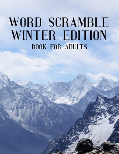 Word Scramble Winter Edition Book For Adults Large Print Wintertide Puzzle With Solution