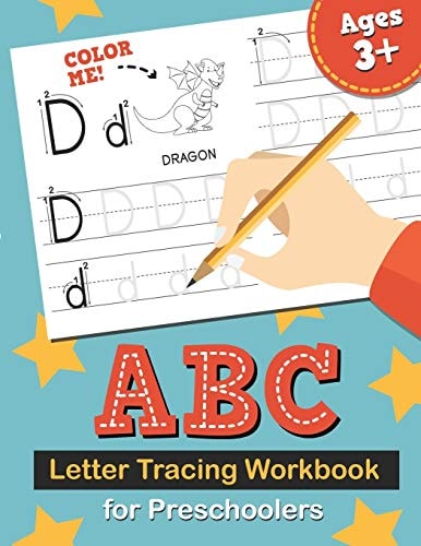 ABC Letter Tracing Workbook for Preschoolers Learn to Write the Alphabet, Kindergarten Handwriting Exercise Book, Practice for Kids with Pen Control, Line Tracing, and Drawing Letters