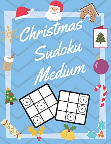 Christmas Sudoku Medium 100 Pages With Sudokus On Medium Level - Solve And Relax - Large Print, Perfect Gift For Advent Time (125 Pages, 8.5 X 11)