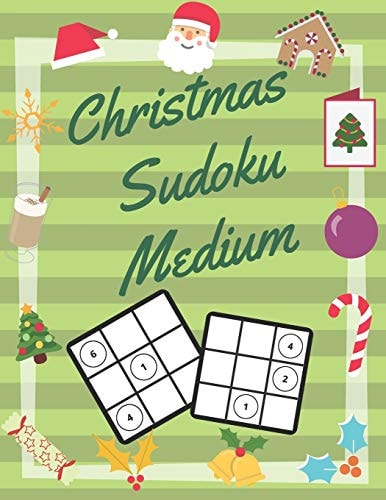 Christmas Sudoku Medium 100 Pages With Sudokus On Medium Level - Solve And Relax - Large Print, Perfect Gift For Advent Time (125 Pages, 8.5 X 11)