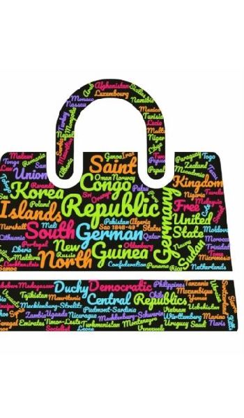 world countries suitcase themed creative blank journal: world countries suitcase themed creative blank journal