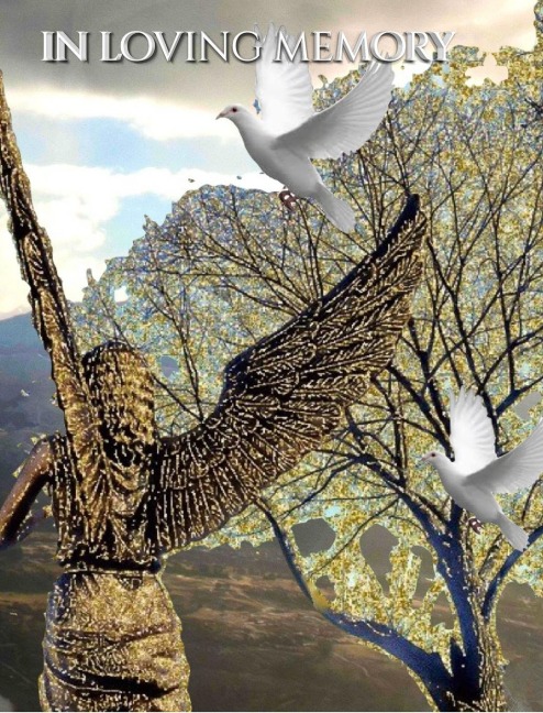 Angel White Doves New Zealand stunning landscape Remberance Funeral Blank page guest book: Angel White Doves New Zealand Remberance Funeral guest book