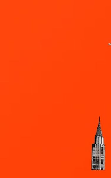 NYC Chrysler building bright orange grid style page notepad $ir Michael limited edition: NYC Chrysler building bright orange grid style page notepad $ir Michael