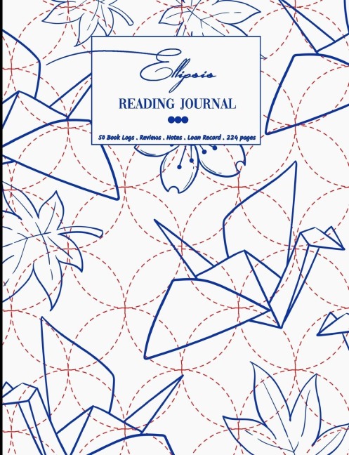 Ellipsis Reading Log: 50 Log Journal - White