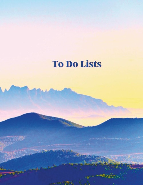 To Do Lists: Starter Book Blue